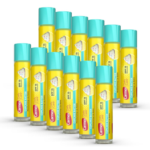 Carmex Carmex Daily Care ???dat??? ???sa?? ?e????? ?e SPF 15, St?? ??a Cupcake Batter, 12 te????a