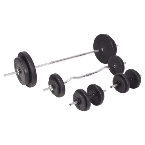 VidaXL vidaXL Barbell and Dumbbell Set 90 kg 1