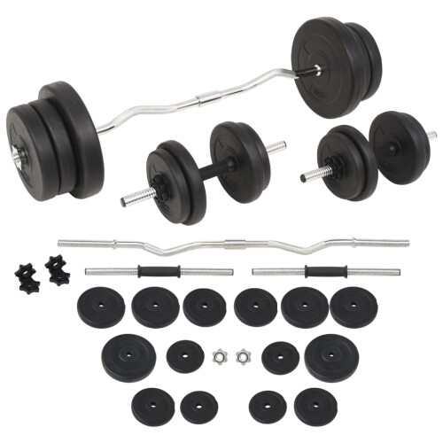 VidaXL vidaXL Barbell and Dumbbell Set 60 kg