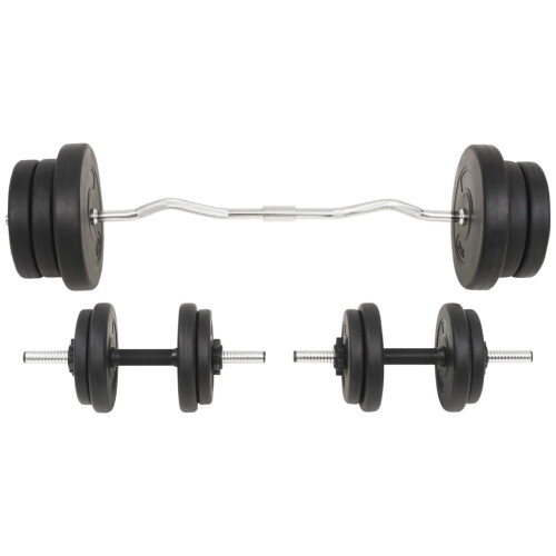 VidaXL vidaXL Barbell and Dumbbell Set 60 kg 1