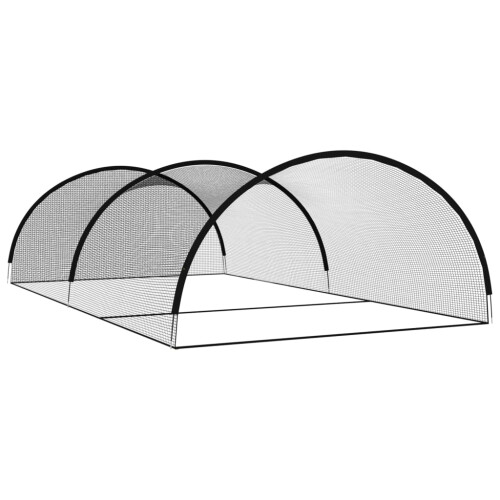 VidaXL vidaXL Baseball Batting Cage Net Black 900x400x250 cm Polyester 1