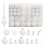 VidaXL vidaXL 111 Piece Christmas Bauble Set White Polystyrene 1