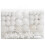 VidaXL vidaXL 111 Piece Christmas Bauble Set White Polystyrene 3