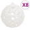VidaXL vidaXL 111 Piece Christmas Bauble Set White Polystyrene 4