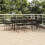 VidaXL vidaXL 9-tlg. Garten-Essgruppe Schwarz Poly Rattan 1