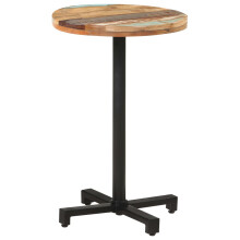 vidaXL Bistro Table Round ?50x75 cm Solid Reclaimed Wood