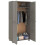 VidaXL vidaXL Wardrobe HAMAR Light Grey 89x50x180 cm Solid Wood Pine 6