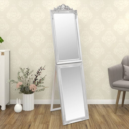 VidaXL vidaXL Free-Standing Mirror Silver 50x200 cm