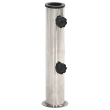 vidaXL Parasol Base for ?38/48 mm Pole Silver Stainless Steel