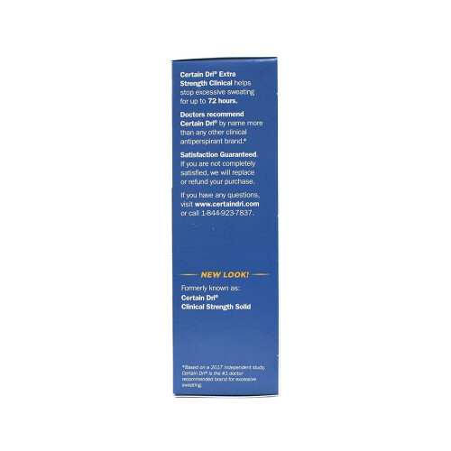 Bestimmtes Dri Antitranspirant Solid für übermäßiges Schwitzen – 1,7 oz 1