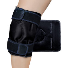 (Black) New ice-padded knee pad ice pack patch after joint spraining gel cooling to tie sports knee pad