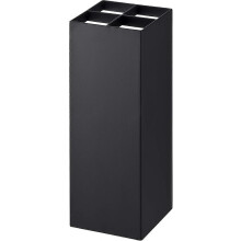 (As show, One size) Black Steel Umbrella Stand, Sturdy One-Size Holder for Compact Storage