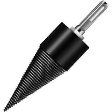 (As show, One size) Wood Splitting Drill Bit, Metal Screw Cone Drill Firewood Splitter Wood Cutting Tools (32mm)
