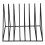 (As show, One size) Creative metal triangular iron desktop bookshelf, book magazine holder (black) 1