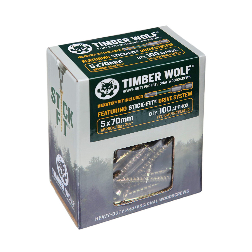 Timber Wolf Woodscrews - 50 X 70Mm 4038897681305