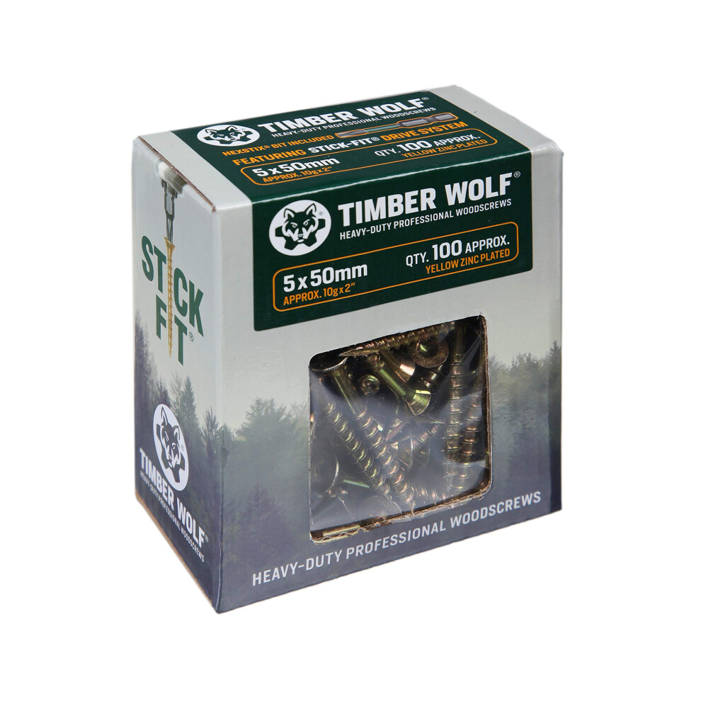 Timber Wolf Woodscrews - 50 X 50Mm 4038897681299