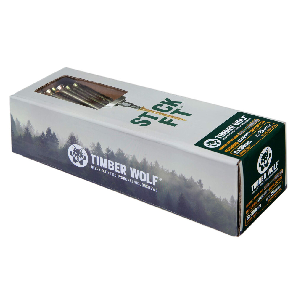 Timber Wolf Woodscrews - 60 X 180Mm 4038897681374