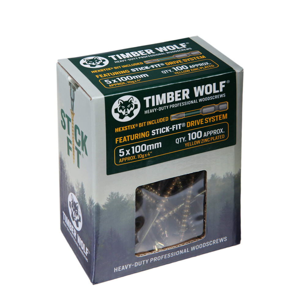 Timber Wolf Woodscrews - 50 X 100Mm 4038897681329