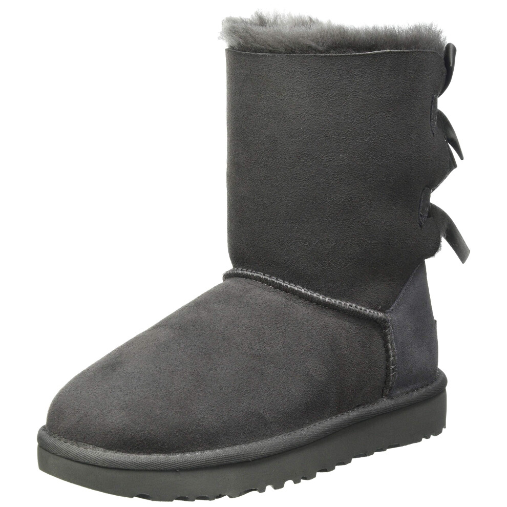 Ugg Womens Bailey Bow II Boot  grey  8