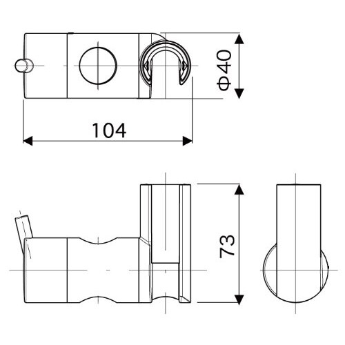Hansgrohe Hansgrohe 97651000 Chrome Support Assembly 1