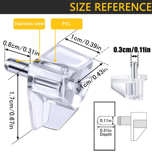 3 millimeter eller 1/8 tommer hyldestttepind 1