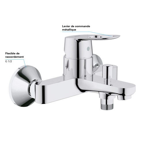 Grohe Grohe BauLoop 23341000 Mixer Tap for Bath / Shower 2