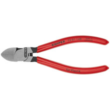 KNIPEX Diagon lne klie te na plasty s rovnou kon trukciou, cerven