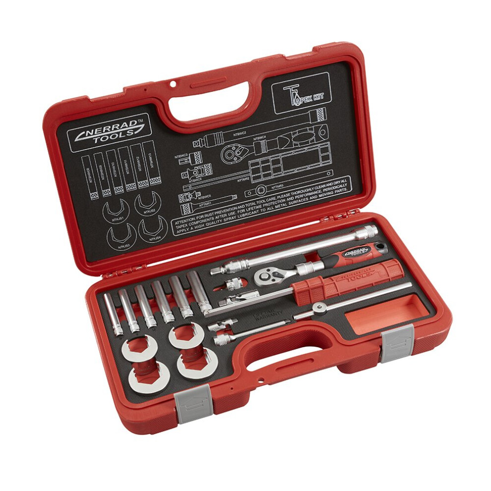 Nerrad Tools NTTAPEXKIT1 Tapex Tap Wrench Kit  Black