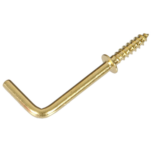 Hillman 3125 Shoulder Hooks Brass 3/4-Inch 25-Pack