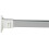 Croydex Croydex AD113040 Shower Curtain Rail  Silver  One Size 1