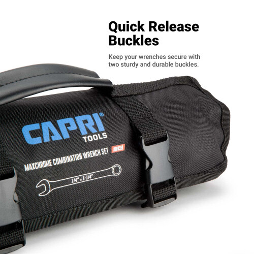 Capri Tools Nyckelrulle, SAE, 17 Fickor, Svart 2