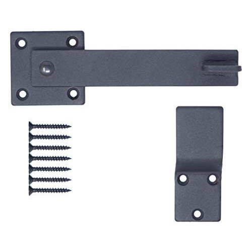 5.5 Hearth Creek Black Barn Door Hardware Farm Gate Latch 1