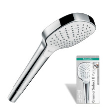 hansgrohe Handheld Shower croma Select E Vario whitechrome