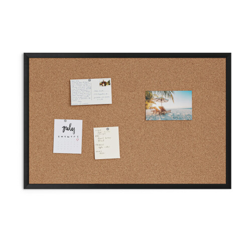 Tablero de Corcho U Brands, 23'' x 35'', Marco de Madera Negra 2
