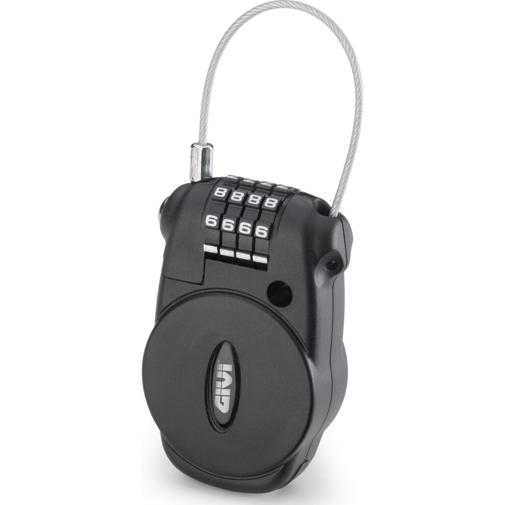 Givi - Padlock With Retractable Wire And Combination Lock S220 8019606156877