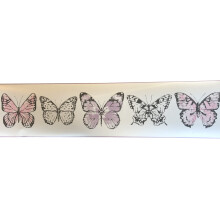 Butterflies Self Adhesive Wallpaper Border 5m X 16cm (16.5ft x 6)