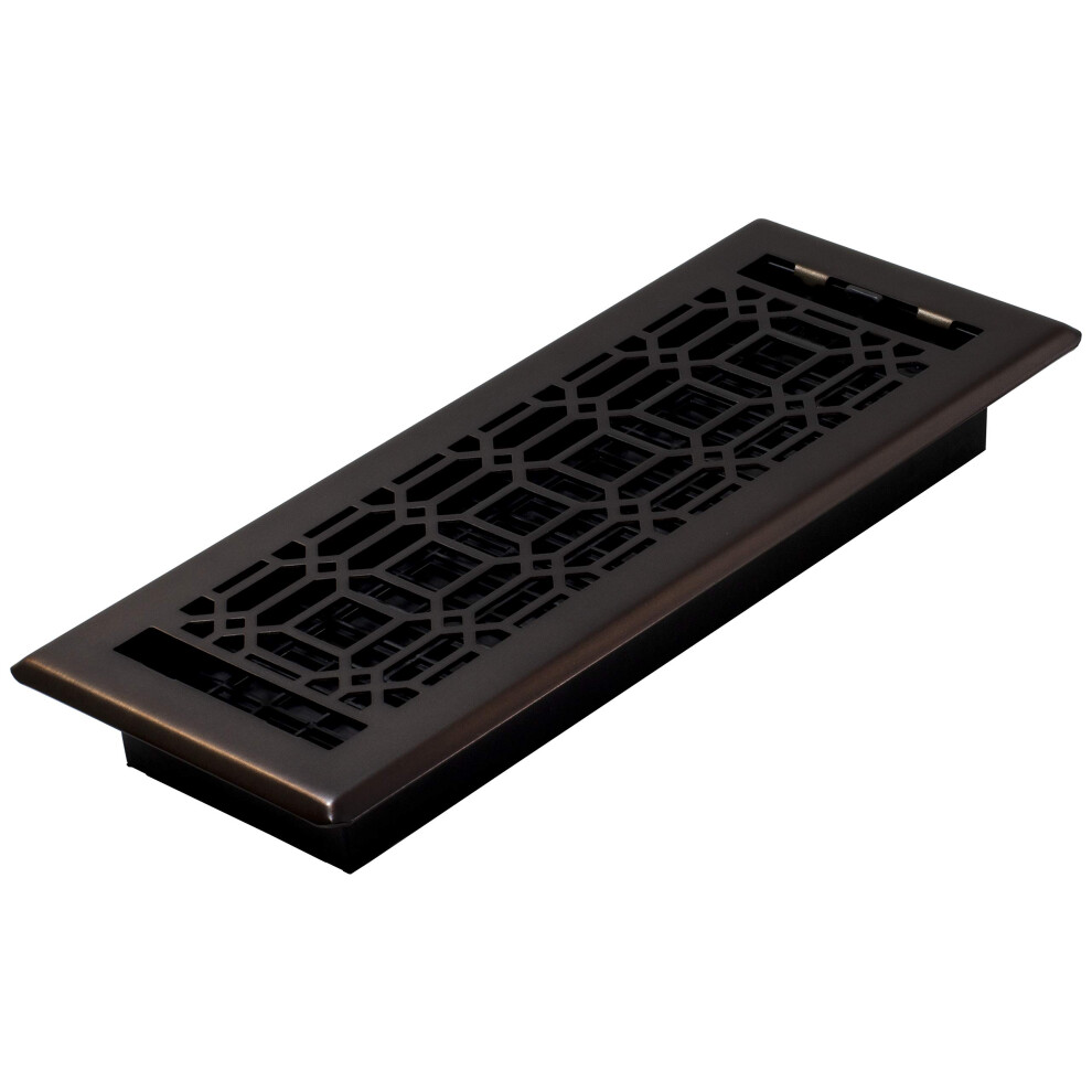 Decor Grates Ngh412-Rb Floor Register 4X12 Rubbed Bronze Finish 771308021423