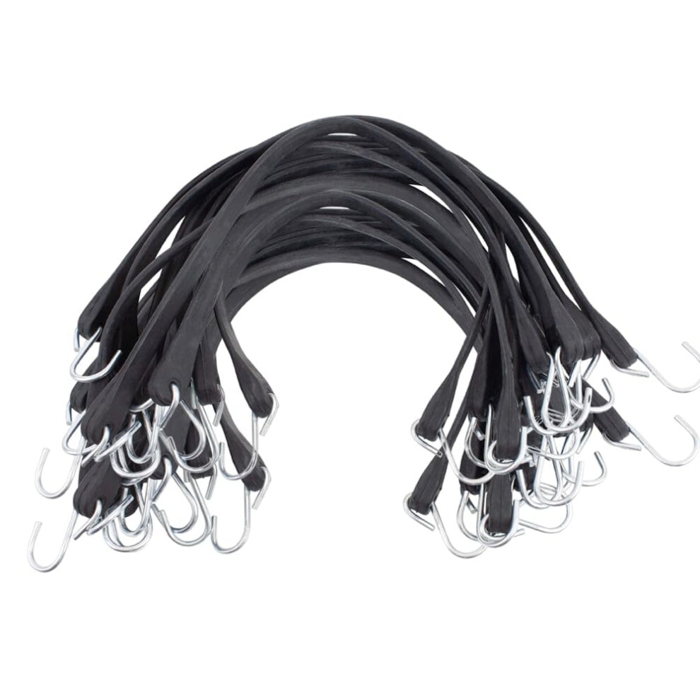 Mytee Products 31 Epdm Tarp Bungee Straps W/Crimped Hooks -50 Pack 617503286451