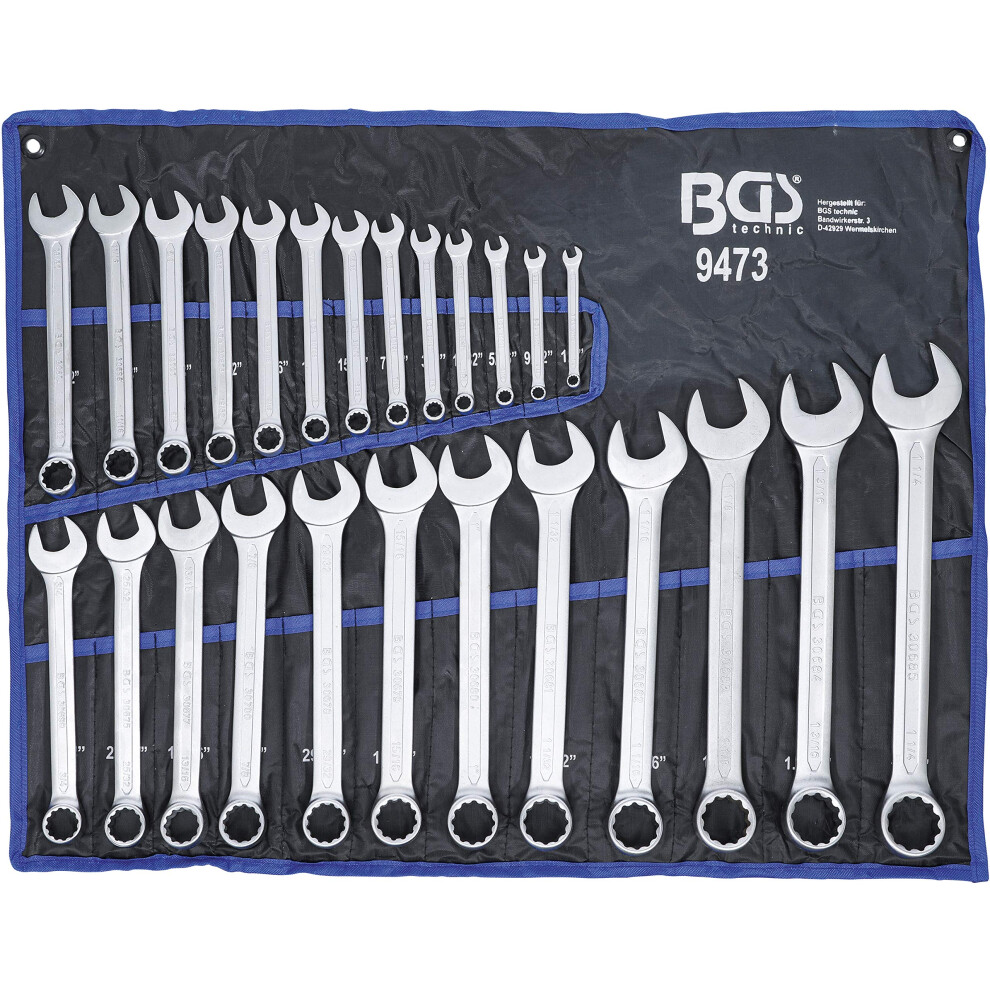 Bgs 9473 Combination Spanner Set Inch Sizes 1/4 - 1.1/4 25 Pcs. 4026947094731