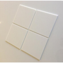 Square Tiles by Super Cool Creations White - Pack of Ten - 6cm x 6cm
