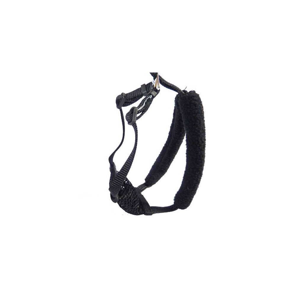 Yuppie Puppy Medium Black Anti Pull Mesh Dog Harness Neck Sizes 10""""-16