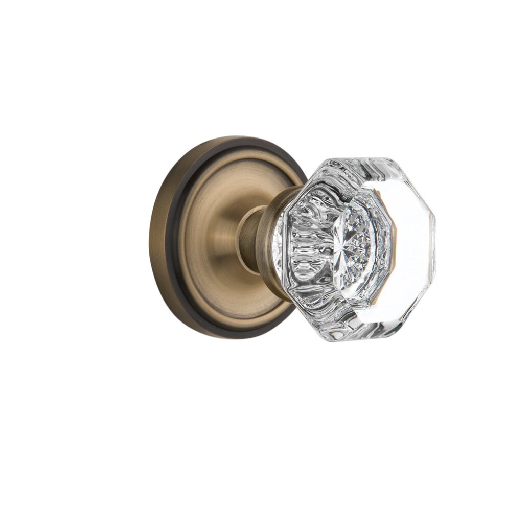 Nostalgic Warehouse Classic Rosette Waldorf Octagonal Round Door Knob 640697084855