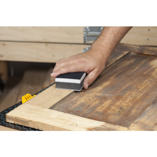 wolfcraft wolfcraft 2961000 Grain 80 Easy Fix Sanding Sheets - Brown (Pack of 5) 1