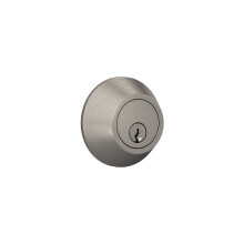 Lock Scout Deadbolt kerek dsztssel, egyoldalas szatn nikkel bevonattal