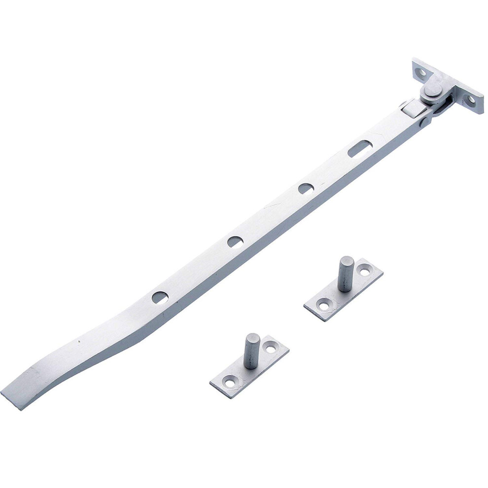 Merriway Bh01589 Aluminium Window Casement Stays 250Mm (10 Inch) Grey 5013249348494