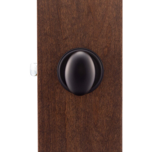Copper Creek EK2020BC Egg Door Knob Passage Function 1 Pack in Black 1