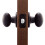 Copper Creek EK2020BC Egg Door Knob Passage Function 1 Pack in Black 4