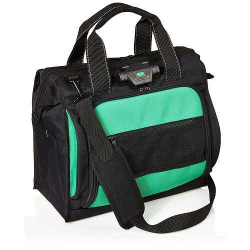 Amazon Amazon Basics Tool Sling Bag  Black  40 Pockets (Previously Denali Brand)