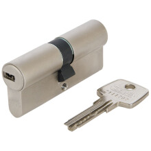 ABUS Profile Cylinder Lock D6XNP 30/30 B/SB with Keycard and 5 Keys 482977