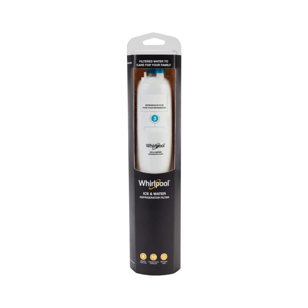 Whirlpool Refrigerator Ice and Water Filter 3 - WHR3RXD1  Single-Pack  Aqua